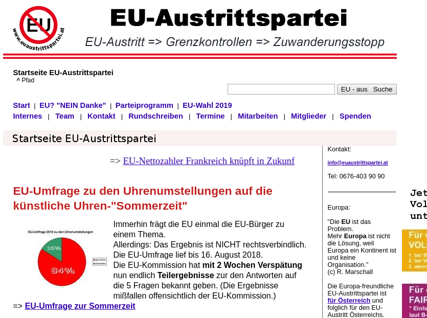 Screenshot euaustrittspartei.at