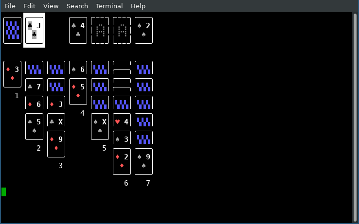 Solvitaire the Solitaire solver playing Klondike 