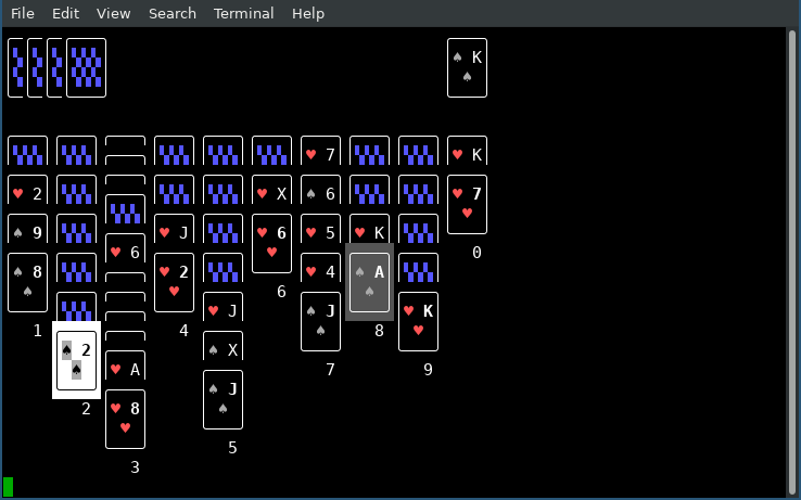 Solvitaire the Solitaire solver playing Klondike 